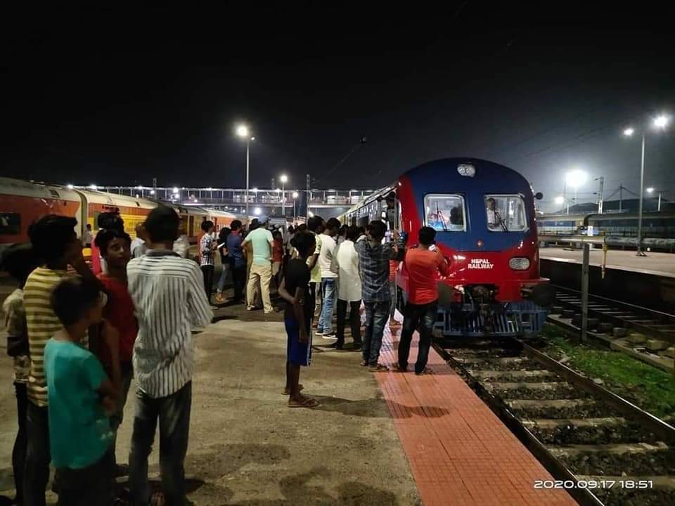 जनकपुर–जयनगर रेल्व ट्रयाकको परीक्षण सम्पन्न, १२० को गतिमा कुद्‍यो रेल