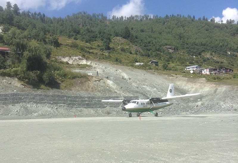 टर्मिनल भवन नहुँदा ताल्चा विमानस्थलमा समस्या