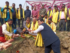 अटोमेट्रिक ट्रायल सेन्टरसहितको यातायात व्यवस्था कार्यालय भवन शिलान्यास 