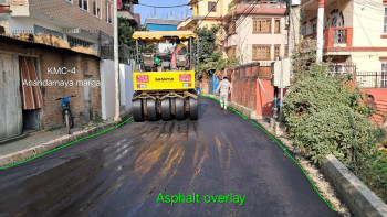 बालेनको पूर्वाधार एम्बुलेन्सः एक वर्षमा महानगरभित्रका ८ किलोमिटर सडक मर्मत 