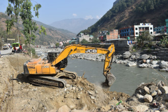 बेनी बजार र बगरफाँट जोड्ने बेलिब्रिज निर्माण सुरु