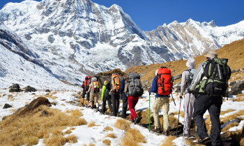 अन्नपूर्ण क्षेत्रमा ३ महिनामा भित्रिए साढे ३४ हजार विदेशी पर्यटक