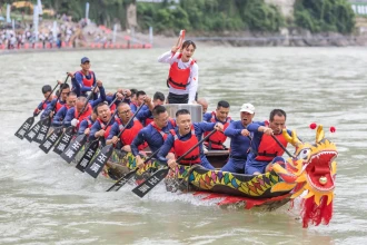 पोखरामा दोस्रो ड्रागन वोट रेस प्रतियोगिता, चीन र सिंगापुरका २० टीमको सहभागिता