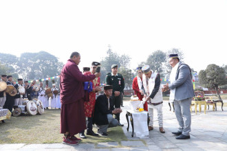 राष्ट्रपति पौडेलद्वारा शीतलनिवासमा सोनाम ल्होछार पूजापाठ